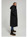 Moodo Prošívaná bunda s kapucí černá Moodo