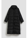Moodo Prošívaná bunda s kapucí černá Moodo