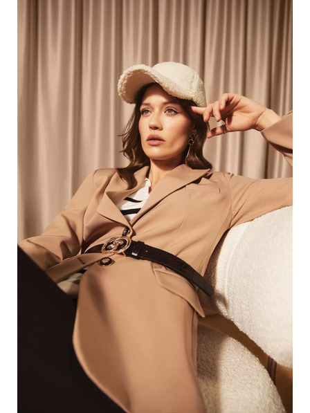 Moodo Jednostranný blejzr tmavě béžový Moodo