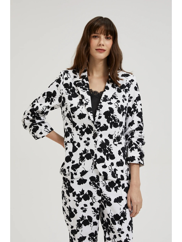 Moodo Sako s 3/4 rukávy černo-bílé Moodo