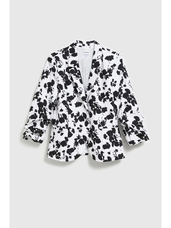 Moodo Sako s 3/4 rukávy černo-bílé Moodo