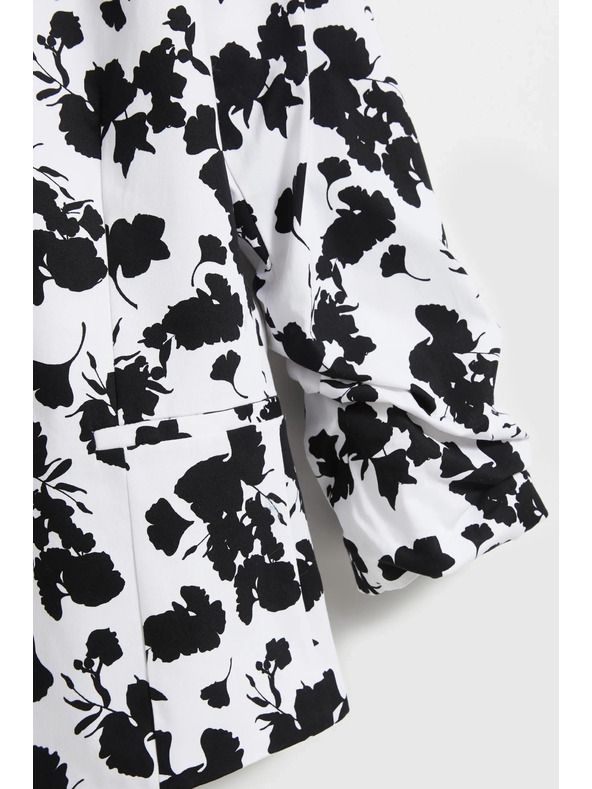 Moodo Sako s 3/4 rukávy černo-bílé Moodo