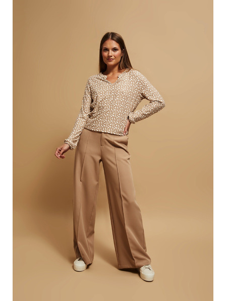 Moodo Vzorovaná halenka s výstřihem do V perleťová Moodo