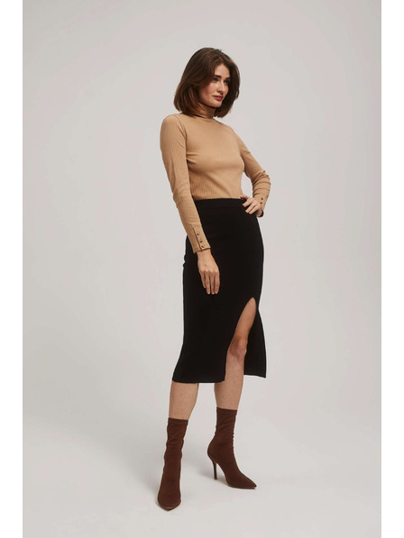 Moodo Žebrovaná halenka s rolákem Moodo