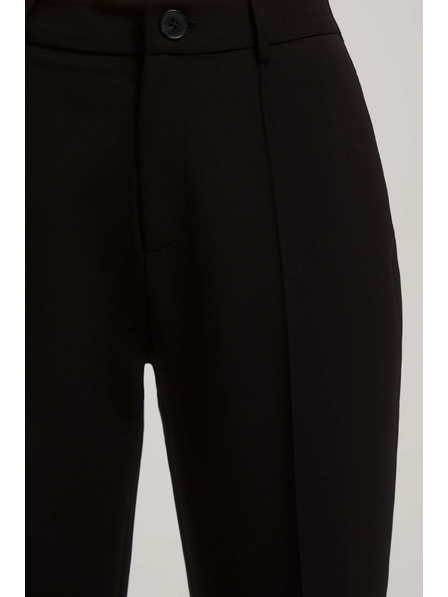 Moodo Černé kalhoty se strukturou Moodo