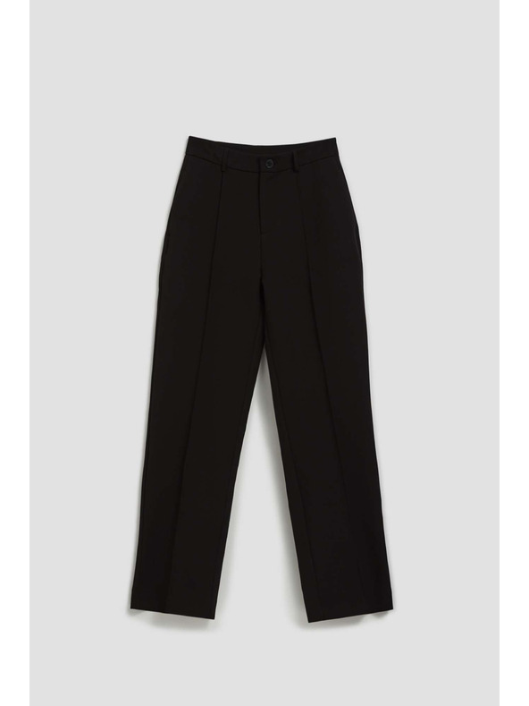 Moodo Černé kalhoty se strukturou Moodo