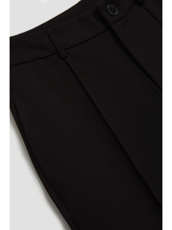 Moodo Černé kalhoty se strukturou Moodo