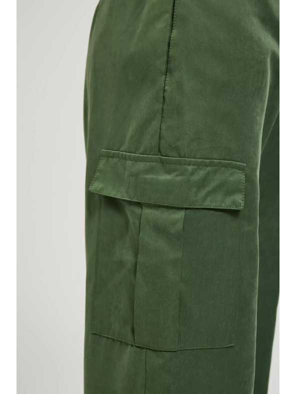 Moodo Khaki cargo kalhoty se zúženými nohavicemi Moodo