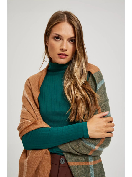 Moodo Smaragdová šála třásněmi Moodo