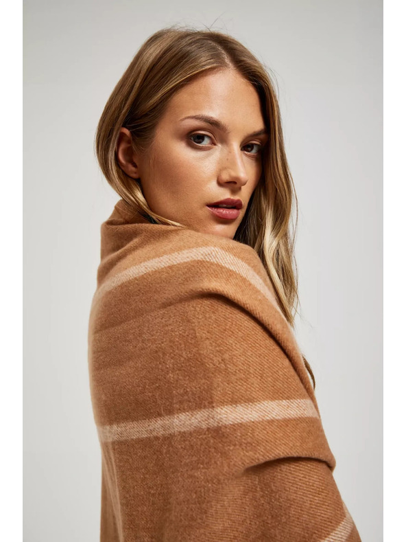 Moodo Smaragdová šála třásněmi Moodo