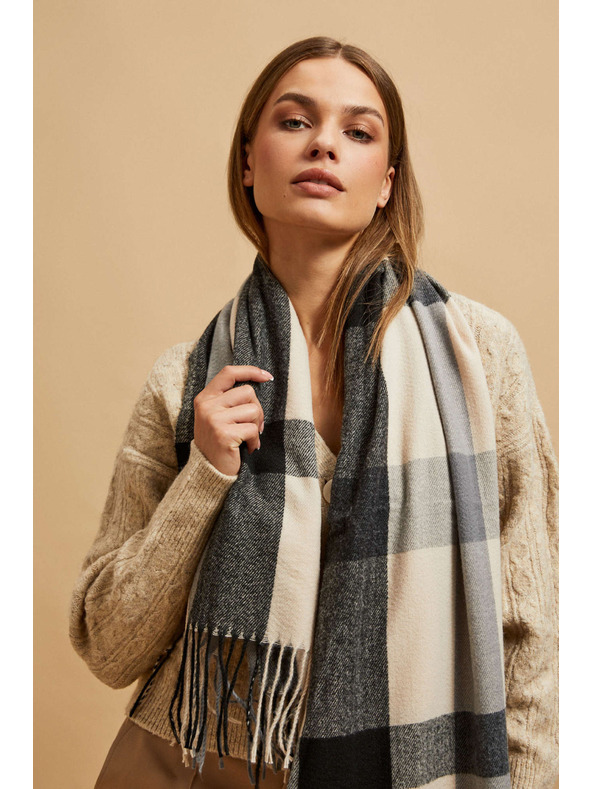 Moodo Šála v kostce modrá Moodo