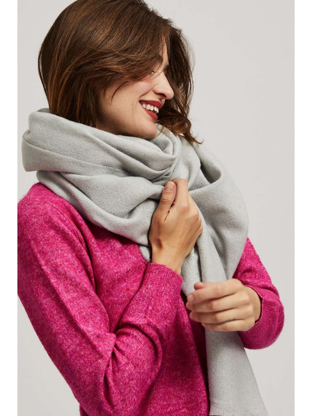 Moodo Hladká šedá šála Moodo