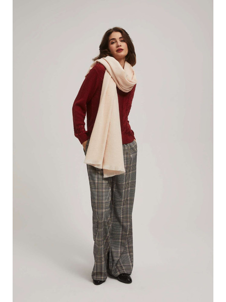 Moodo Hladká pudrově růžová šála Moodo