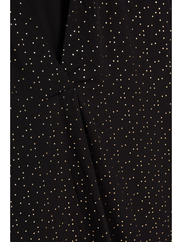 Moodo Černá košile s výstřihem do V Moodo