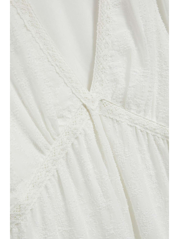 Moodo Bílá košile s nafouklými rukávy Moodo