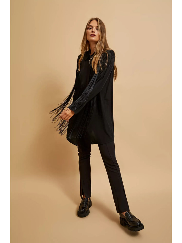 Moodo Oversize košile s třásněmi Moodo