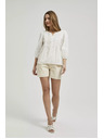 Moodo Bílá halenka s 3/4 rukávy Moodo