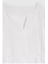 Moodo Bílá halenka s 3/4 rukávy Moodo
