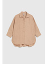 Moodo Lněná košile béžová Moodo