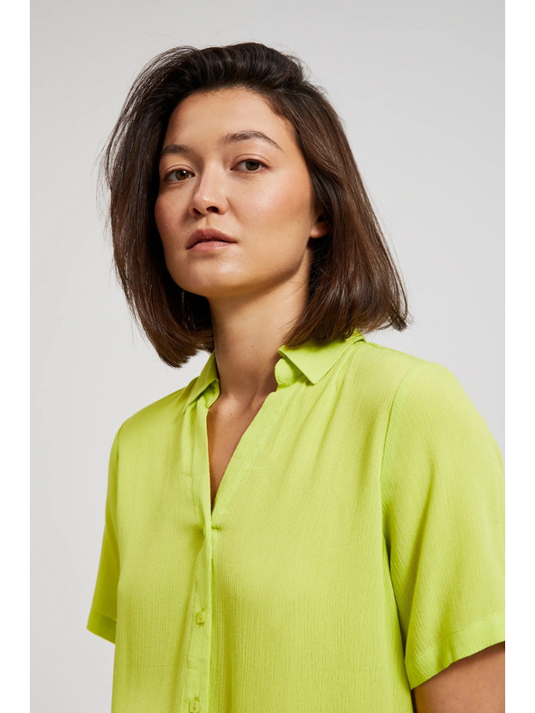 Moodo Limetková košile s límcem Moodo