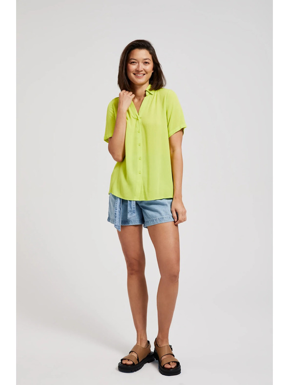 Moodo Limetková košile s límcem Moodo