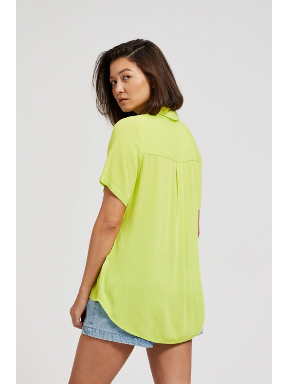 Moodo Limetková košile s límcem Moodo