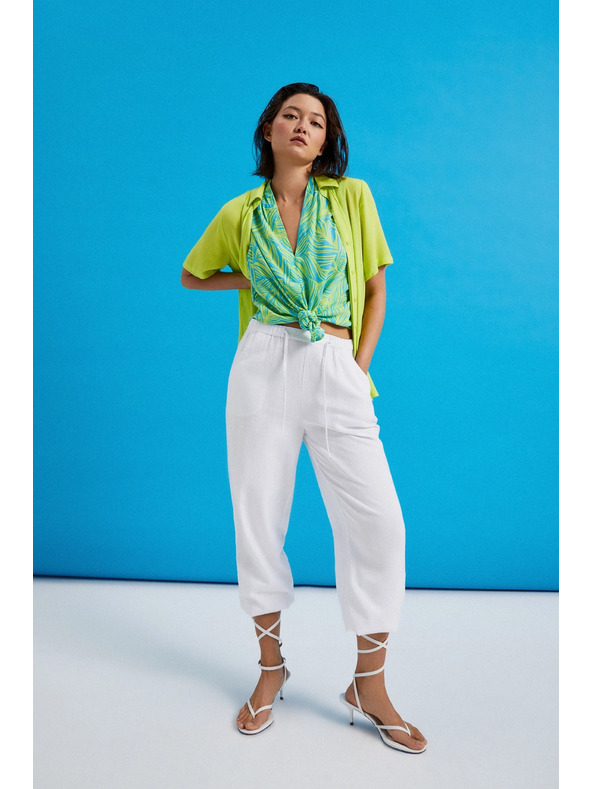 Moodo Limetková košile s límcem Moodo