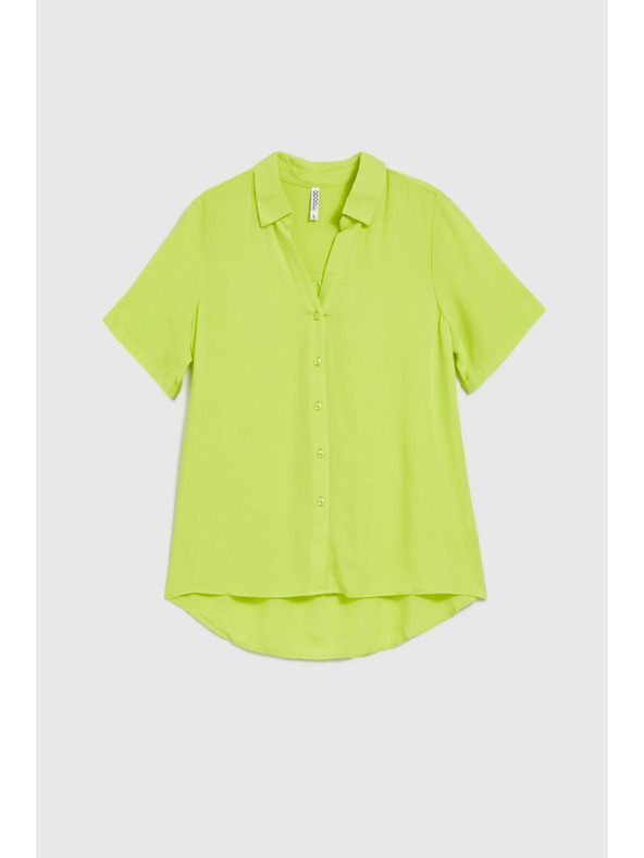 Moodo Limetková košile s límcem Moodo