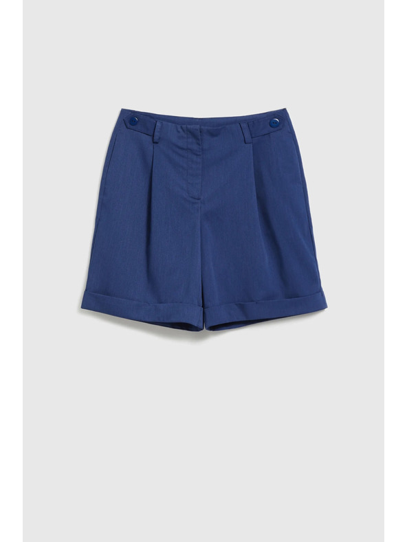 Moodo Tmavě modré šortky ke kolenům Moodo