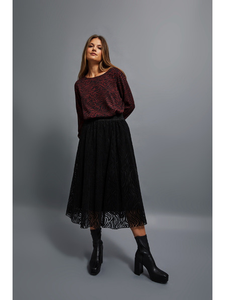 Moodo Rozšířená sukně midi Moodo