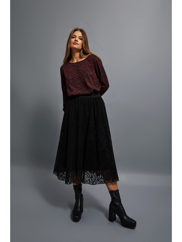 Moodo Rozšířená sukně midi Moodo