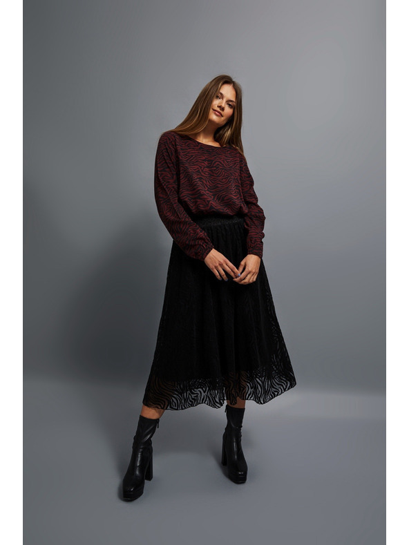 Moodo Rozšířená sukně midi Moodo