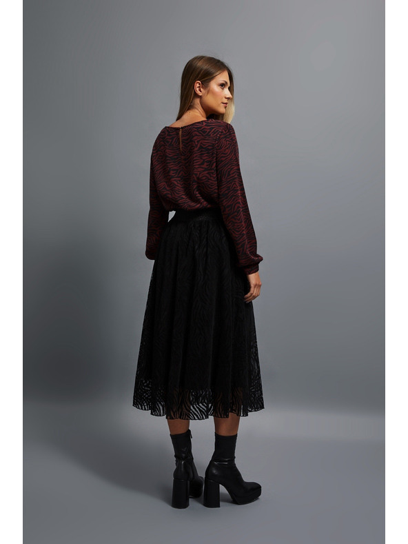 Moodo Rozšířená sukně midi Moodo