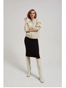 Moodo Tužková sukně se svetrovým vzorem černá Moodo
