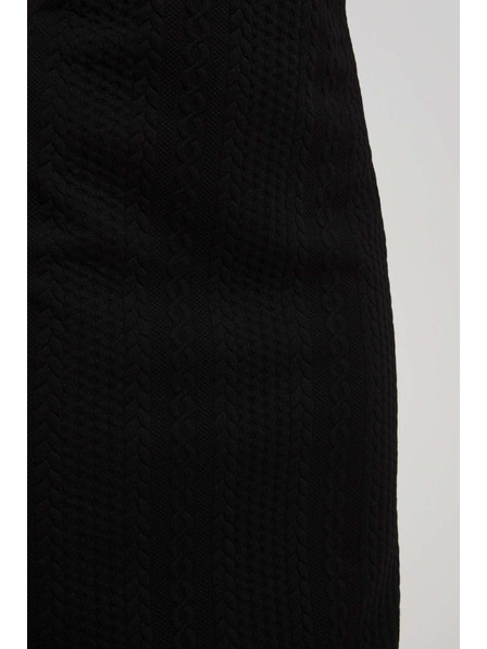 Moodo Tužková sukně se svetrovým vzorem černá Moodo