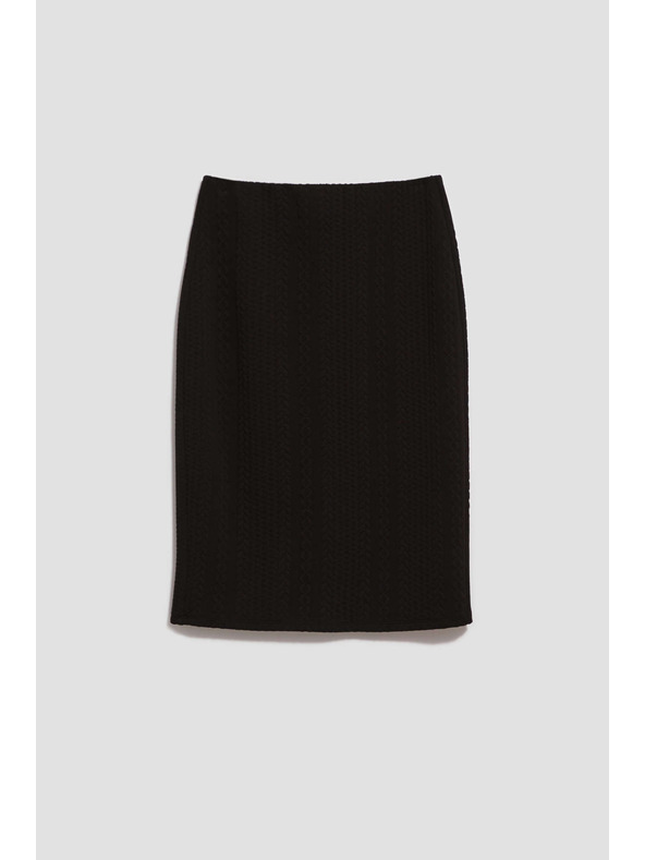 Moodo Tužková sukně se svetrovým vzorem černá Moodo