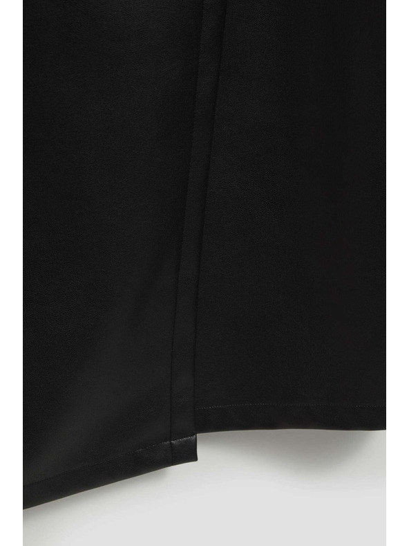 Moodo Midi sukně v imitaci kůže Moodo