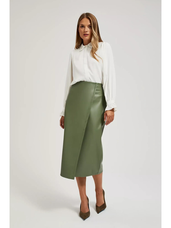 Moodo Voskovaná midi sukně Moodo