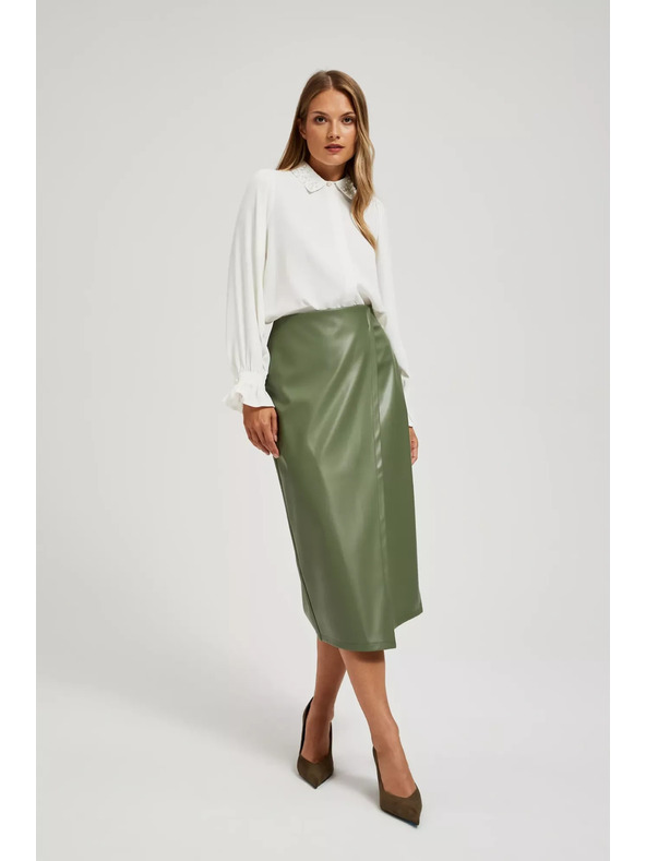 Moodo Voskovaná midi sukně Moodo