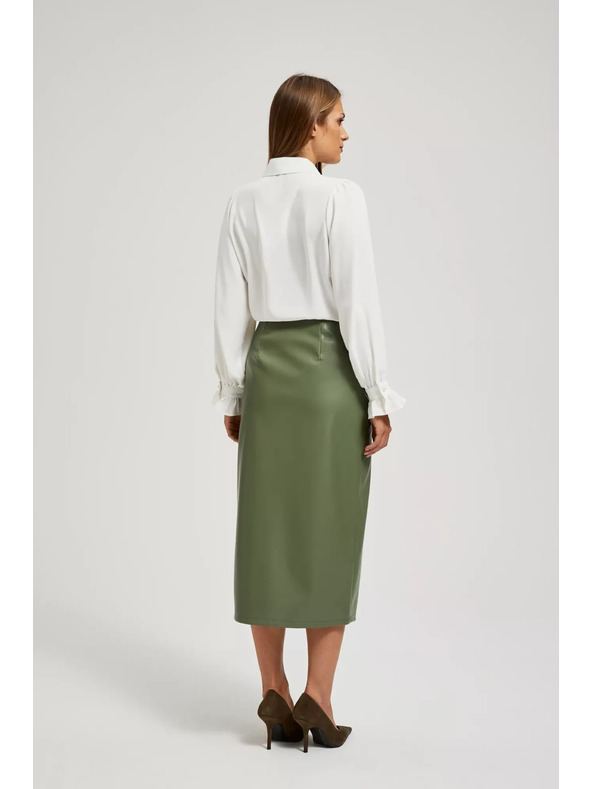 Moodo Voskovaná midi sukně Moodo