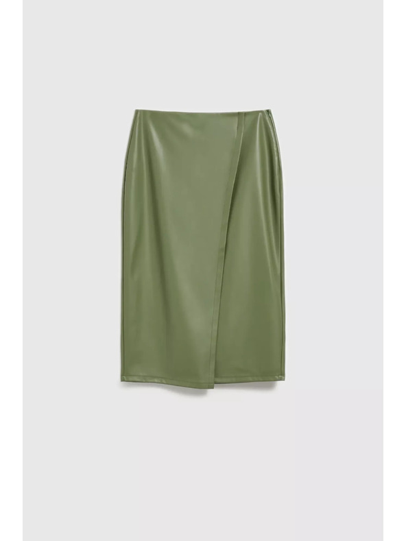 Moodo Voskovaná midi sukně Moodo