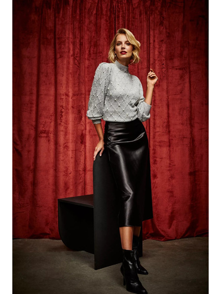 Moodo Svetr s nafouklými rukávy Moodo