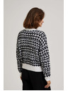 Moodo Svetr s rolákem černo-bílý Moodo