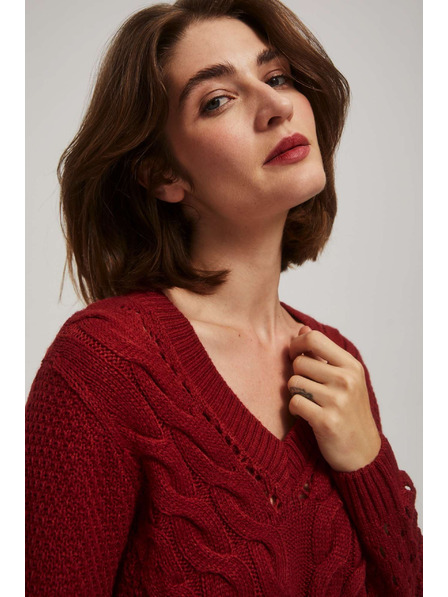 Moodo Svetr s ažurovými rukávy Moodo