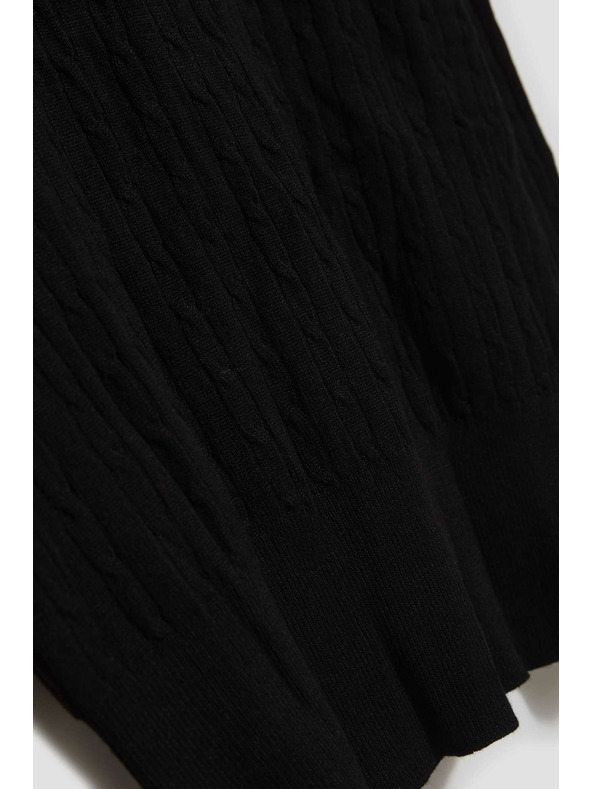 Moodo Tenký svetr s rolákem černý Moodo