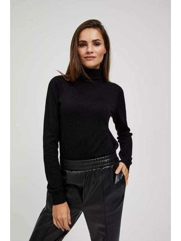 Moodo Svetr s rolákem černý Moodo