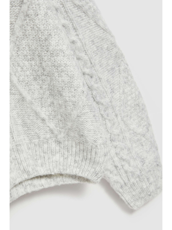 Moodo Svetr s výstřihem do V šedý Moodo