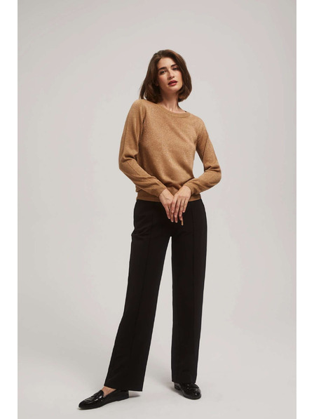 Moodo Svetr s metalickým vláknem a vázáním Moodo