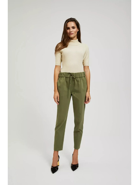 Moodo Svetr s rolákem zdobený metalickou nití perleťový Moodo