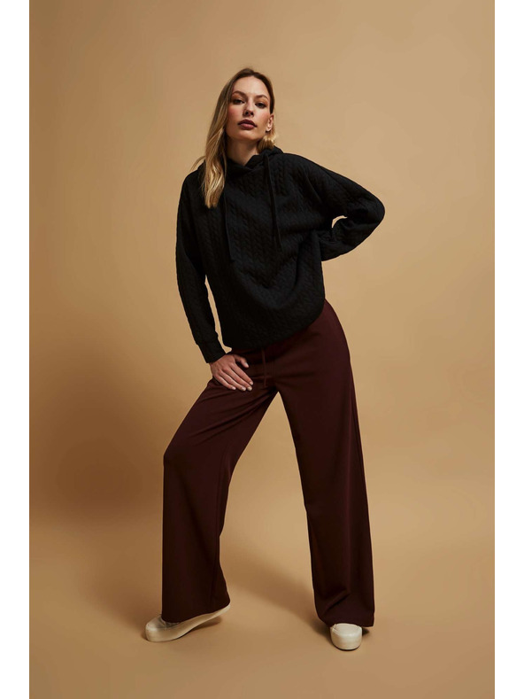 Moodo Mikina s kapucí černá Moodo